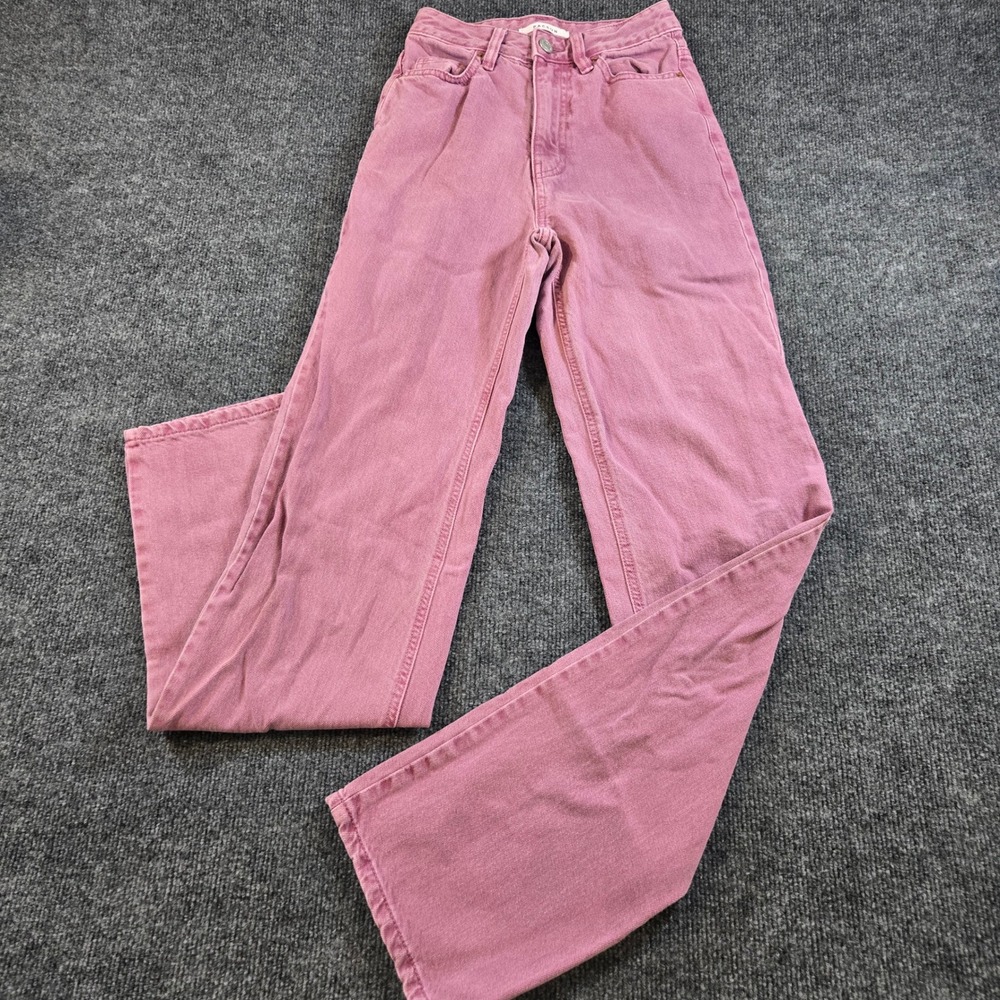 PacSun 90s Boyfriend Jeans Overdyed Mauve Pink Acid Wash Denim Womens Size 22